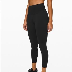 Lululemon align crop 25 leggings black size 6